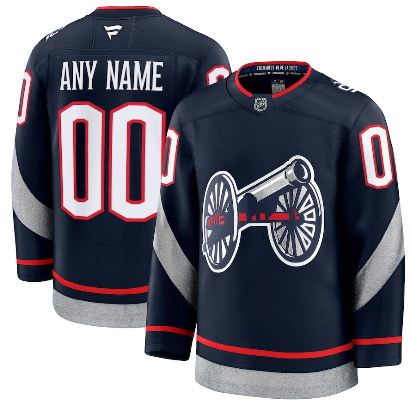 Men Columbus Blue Jackets Fanatics Navy blue 2025 NHL Stadium Series Premium Custom Jersey